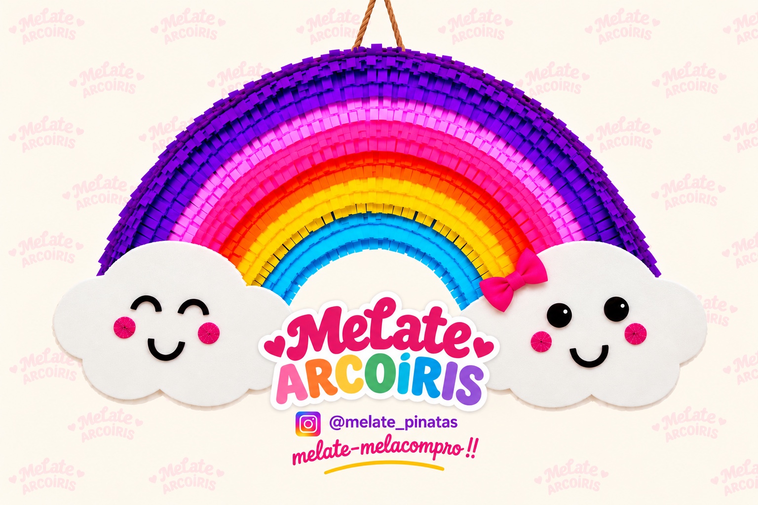 Piñata artesanal MeLate Arcoíris